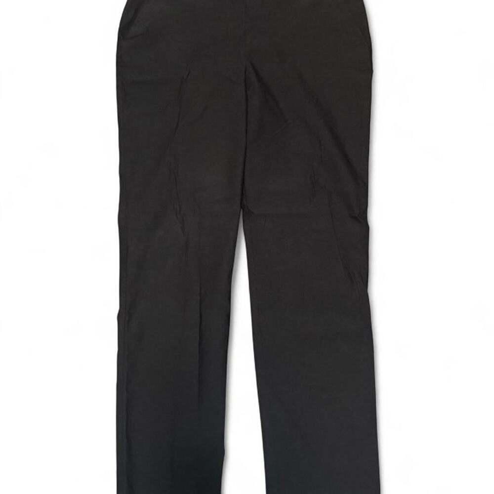 Vera Wang Slim Straight Pants Womens Large Black Dress Pants Stretch